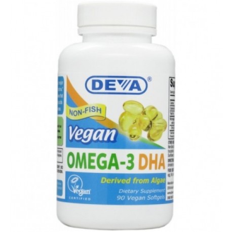 Omega 3 DHA de Algas Marinas  Deva 200mg/ 90 Softgels
