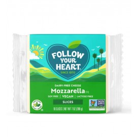 Queso Vegano Tipo Mozzarella en Rebanadas (Mozzarela Slices) Follow Your Heart 200 g