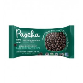 Chispas de Chocolate Amargo Orgánico con 70% de Cacao con Stevia Pascha 227 g