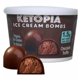Helado Vegano Ketopia Bombas de Trufa de Chocolate Frozen Boutique 65 ml